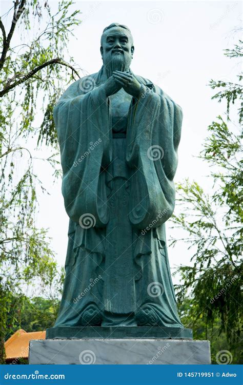 Statue of Confucius stock image. Image of park, religion - 145719951