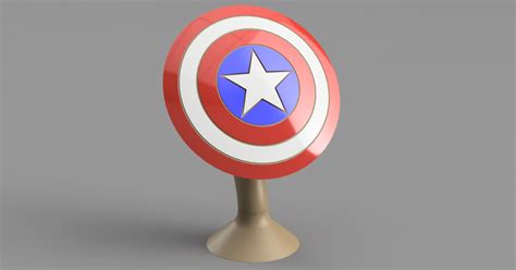Captain America Shield & Stand (detachable) by TurtleTechCreations | Download free STL model ...
