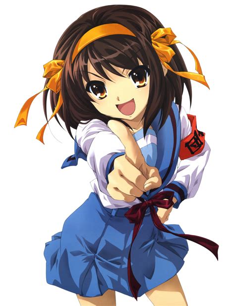 Haruhi Suzumiya Transparent PNG by DarkMagician1211 on DeviantArt