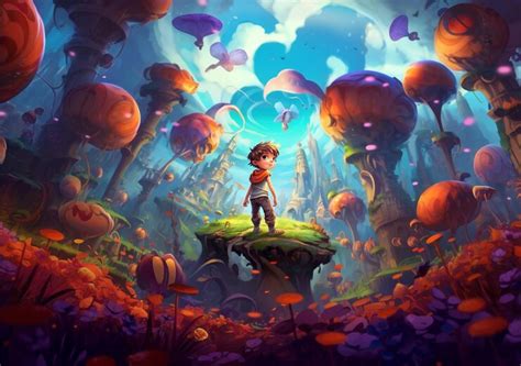 Premium AI Image | Fantasy world with vibrant coloring ai illustration ...