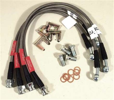 Brake Line Kit. Braided Stainless Steel 05-13 | Shop Brake Hoses and Lines at Northern Corvette