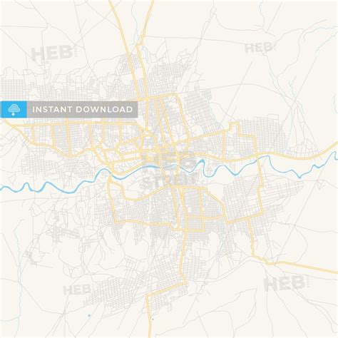 Printable street map of Hargeysa, Somalia - HEBSTREITS Sketches ...