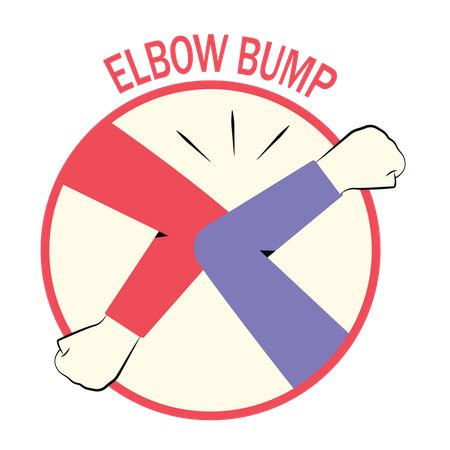 Best Free Elbow bump Illustration download in PNG & Vector format