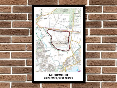 Goodwood Circuit Map Layout Metal Sign – Auto Junk UK Ltd