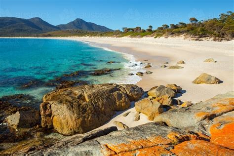 Image of Wineglass Bay - Freycinet National Park - Tasmania - Austockphoto