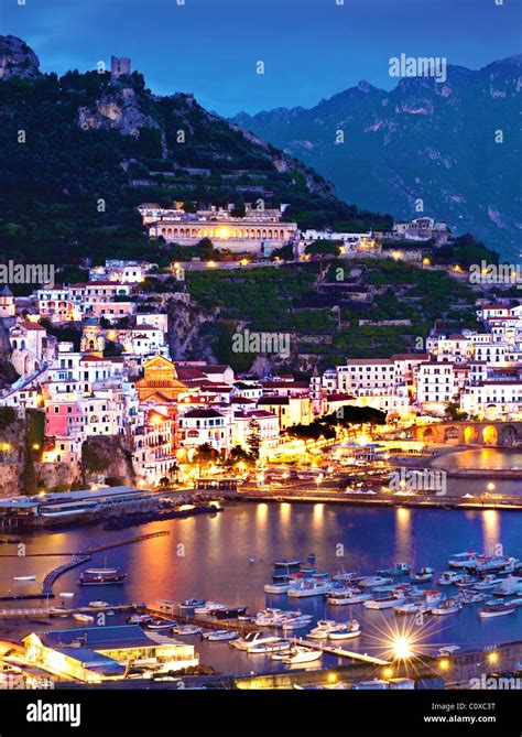 Amalfi Coast Night Italy High Resolution Stock Photography and Images ...