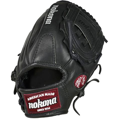 Nokona Bloodline Black Baseball Glove BL-1200 12"