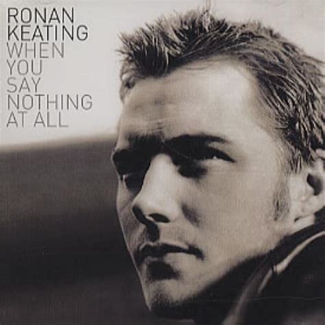 Ronan Keating When You Say Nothing At All Australian Promo CD single ...