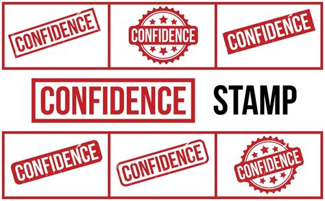 Confidence Rubber Stamp set Vector 22785709 Vector Art at Vecteezy