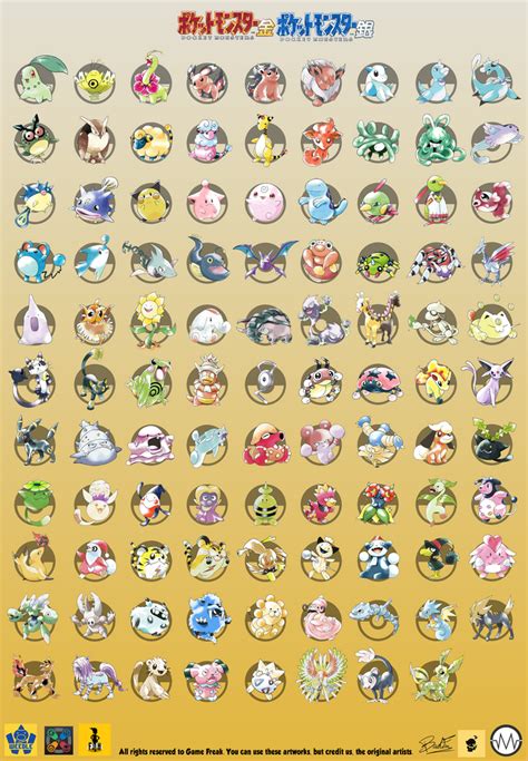 Pokemon Gold and Silver beta - FULL POKEDEX by blazeknight-94 on DeviantArt