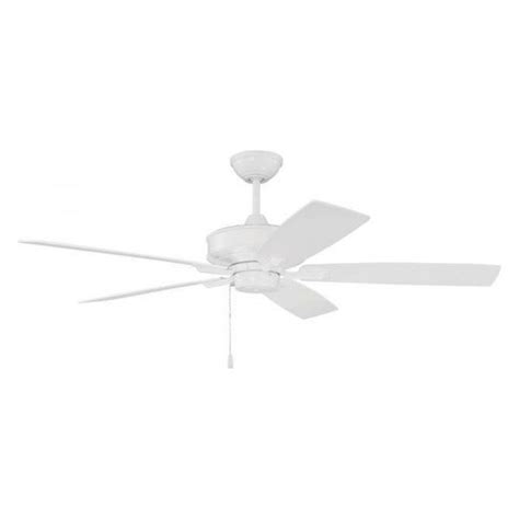 52" Ceiling Fan With Blades in White (OPT52W5) - Transitional - Ceiling ...