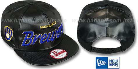 Milwaukee Brewers COOP REDUX SNAPBACK Black Hat by New Era