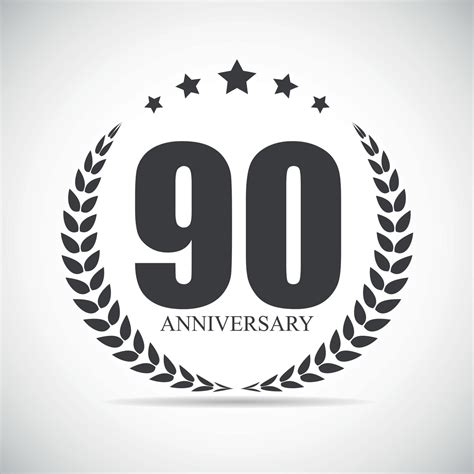 plantilla logo 90 años aniversario vector illustration 4553697 Vector ...