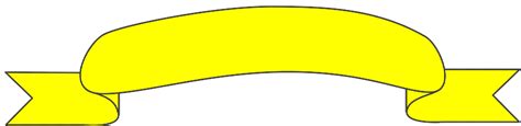 Yellow Ribbon Black Outline Clip Art at Clker.com - vector clip art online, royalty free ...