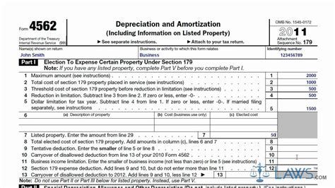 Learn How to Fill the Form 4562 Depreciation and Amortization - YouTube