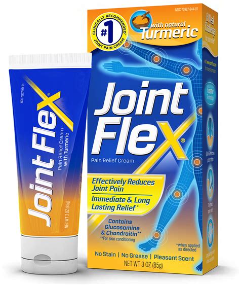 JointFlex Joint Pain Relief Cream with Natural Turmeric, 3 oz - Walmart.com