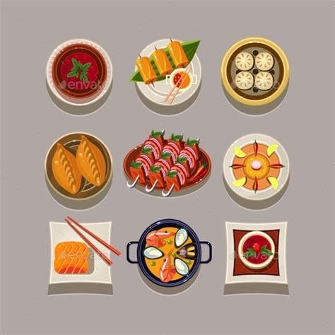 Korean Food Illustration by Top_Vectors | GraphicRiver