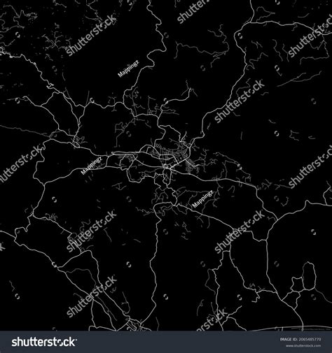 Area Map Velenje Sloveniadark Background Map Stock Illustration ...