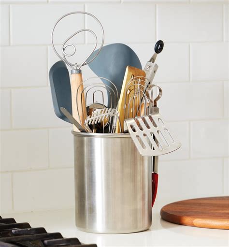 Stainless-Steel Utensil Holder - Lee Valley Tools