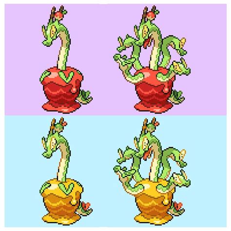 hydrapple shiny | Pokemon, Pokemon universe, Pixel art