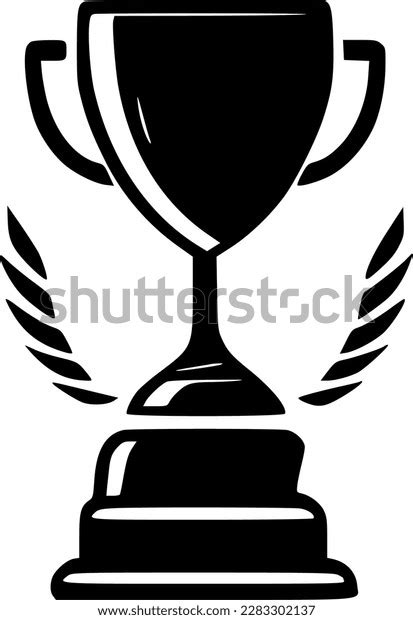 Trophy Black White Vector Illustration Stock Vector (Royalty Free) 2283302137 | Shutterstock