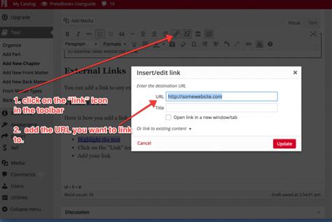 Internal and External Hyperlinks – Pressbooks User Guide