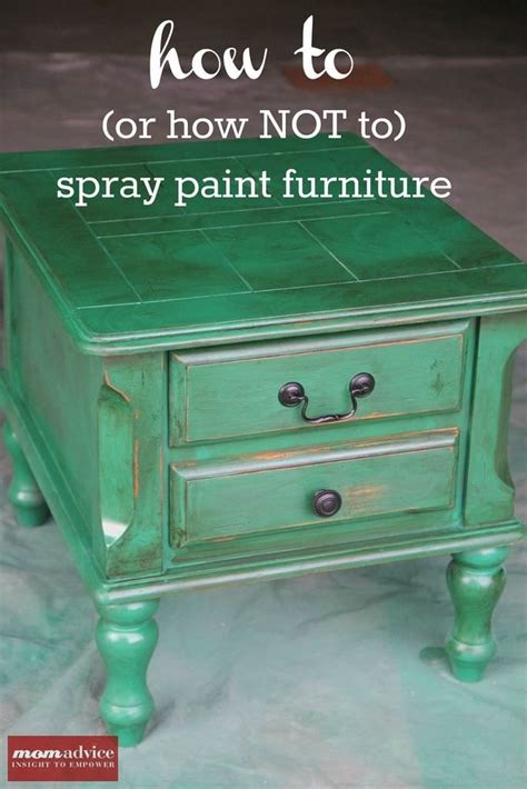 How to Spray Paint Furniture - MomAdvice