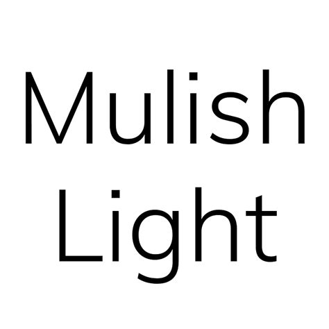 Mulish Light font - Free fonts on Creazilla | Creazilla