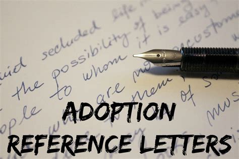 Adoption Reference Letters - How To