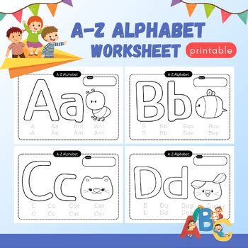 A-Z Alphabet Worksheet , Printable by Creativity Worksheet Print