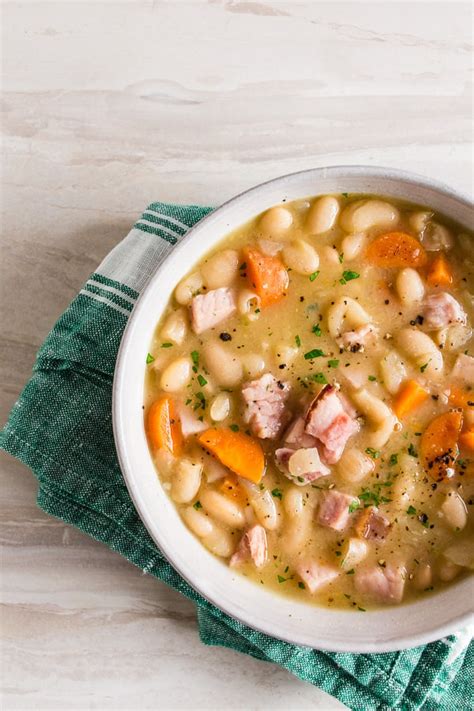 Easy Ham and Bean Soup Recipe - ready in just 30 minutes!