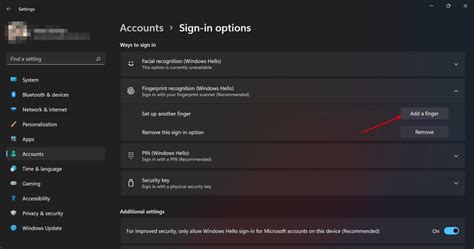 How to Setup Windows Hello Fingerprint in Windows 11