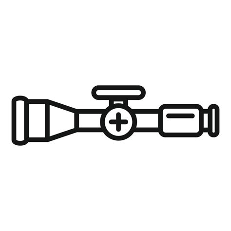 Sniper target icon outline vector. Cross sight 14916972 Vector Art at ...