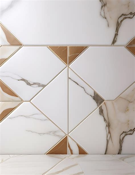 Premium AI Image | 3D Marble Wall Tiles Design