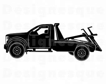 Flatbed Tow Truck Vector at Vectorified.com | Collection of Flatbed Tow Truck Vector free for ...