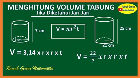 Penyelesaian Soal Volume Tabung