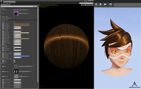 [FREE] Hair Material | Unreal engine, Tech art, Blender tutorial