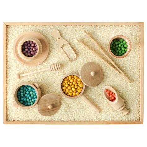 Sensory Bin Tools Montessori Fine Motor Skills Learning Waldorf Toys ...