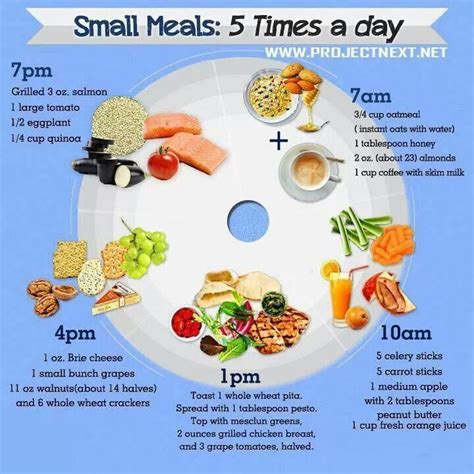 5 meals a day diet plan menu