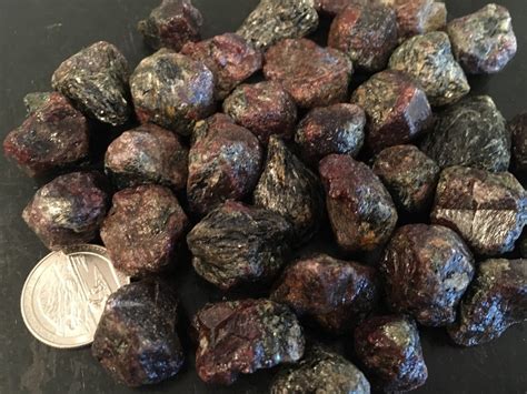 Raw Garnet Chunks Red Garnet Stone Raw Garnet Loose Stone