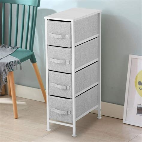 4-Drawer Dresser Tall Narrow Storage Cabinet for Bedroom, Bathroom ...