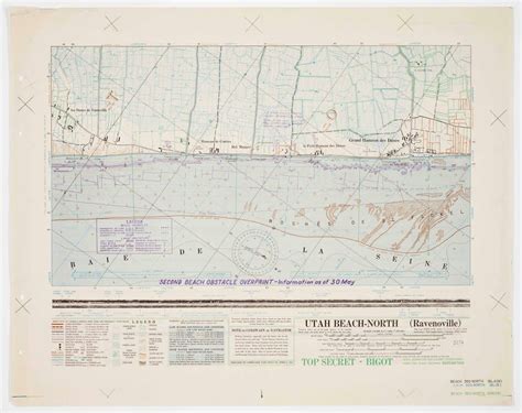 This map of Utah Beach North alerted the VII U.S. Corps and the U.S. 82nd and 101st Airborne ...