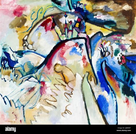 Wassily Kandinsky, Improvisation 21a, abstract painting in oil on ...