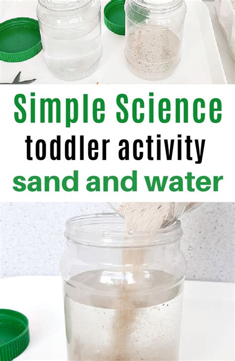 An easy sand and water science experiment for toddlers and preschoolers ...