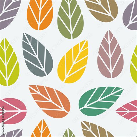 Seamless leaf texture Stock Vector | Adobe Stock