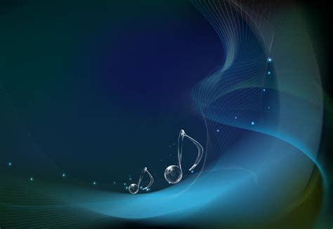 Blue Music Notes Wallpaper - WallpaperSafari