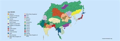 I have a fictional map of Asia in 1200 BCE, change it. : r/RemoveOneThingEachDay