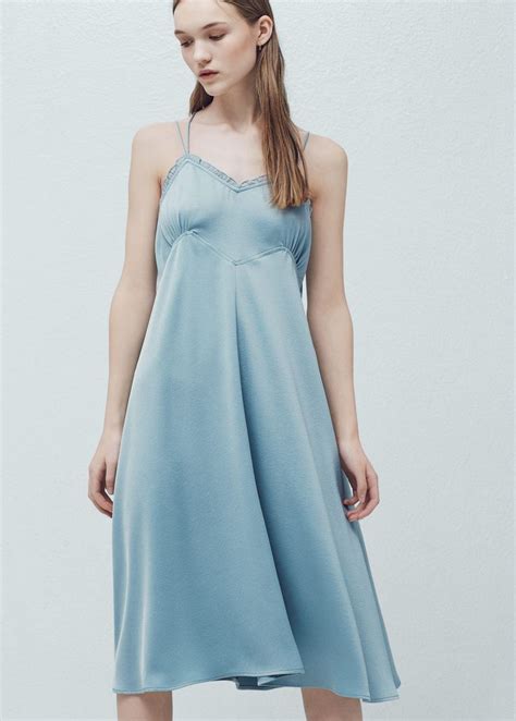 Flowy dress - Women | Mango USA | Flowy dress, Dresses, Womens dresses