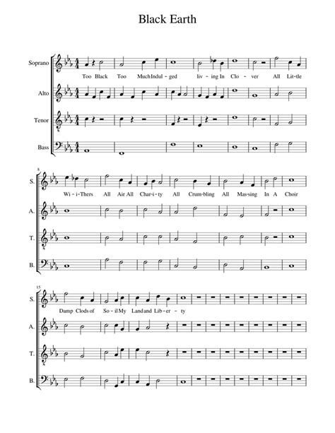 Music comp Sheet music for Soprano, Alto, Tenor, Bass voice (Choral ...