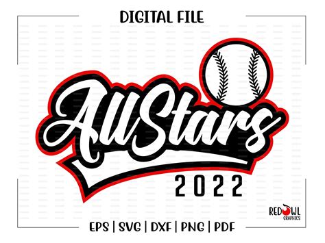 All Star Svg All-star Svg Baseball Svg Baseball All Stars - Etsy